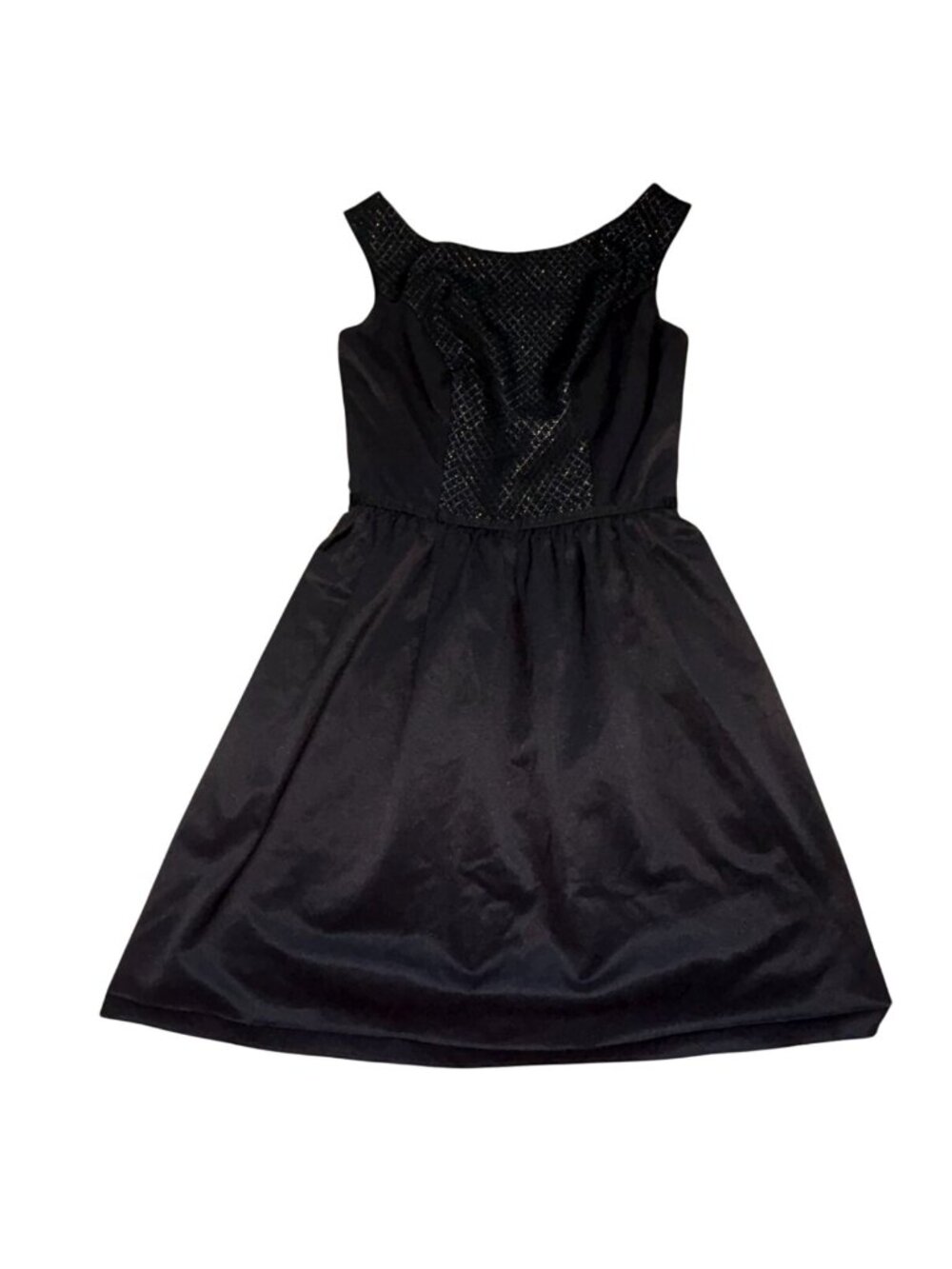 NAF NAF Womens Mini Dress With Gold Top Detail-Black-Eur. Sz 36-GUC
